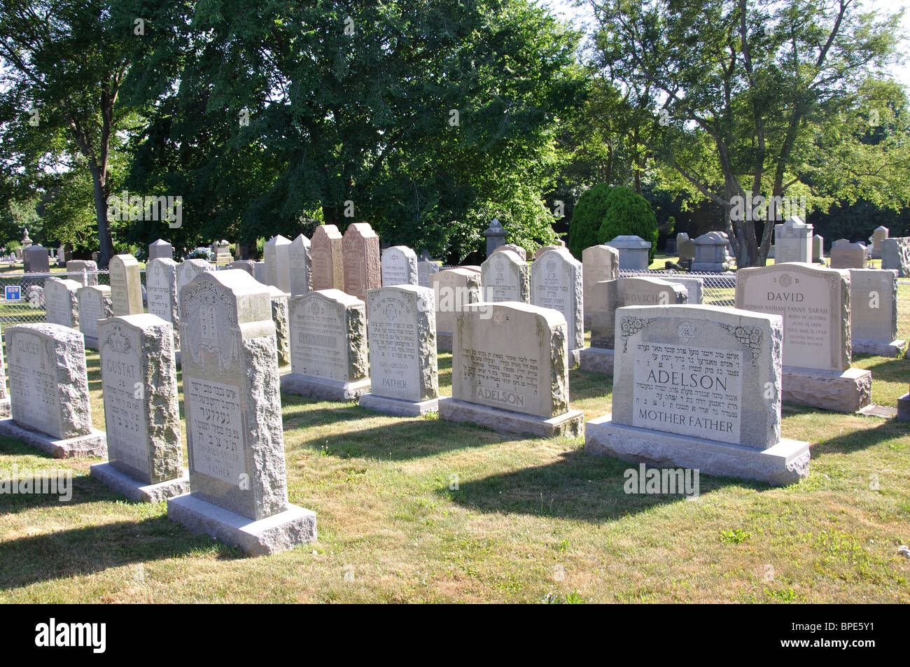 Vieux cimetière juif, Newport, Rhode Island, USA Banque D'Images Vieux cimetière juif, Newport, Rhode Island, USA Banque D'Images