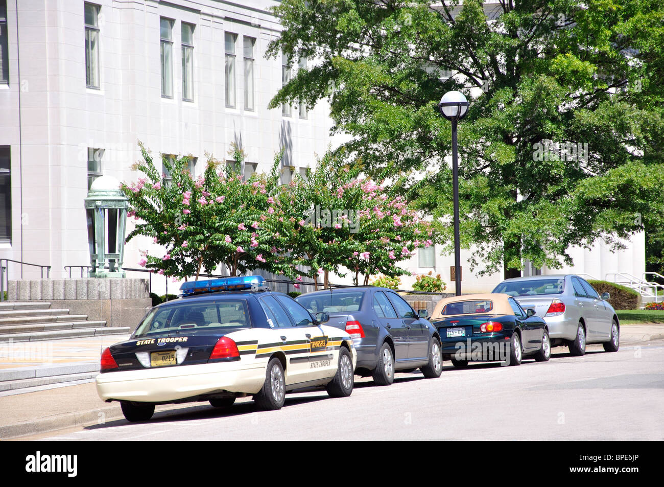Voiture de police, Nashville, Tennessee, USA Banque D'Images