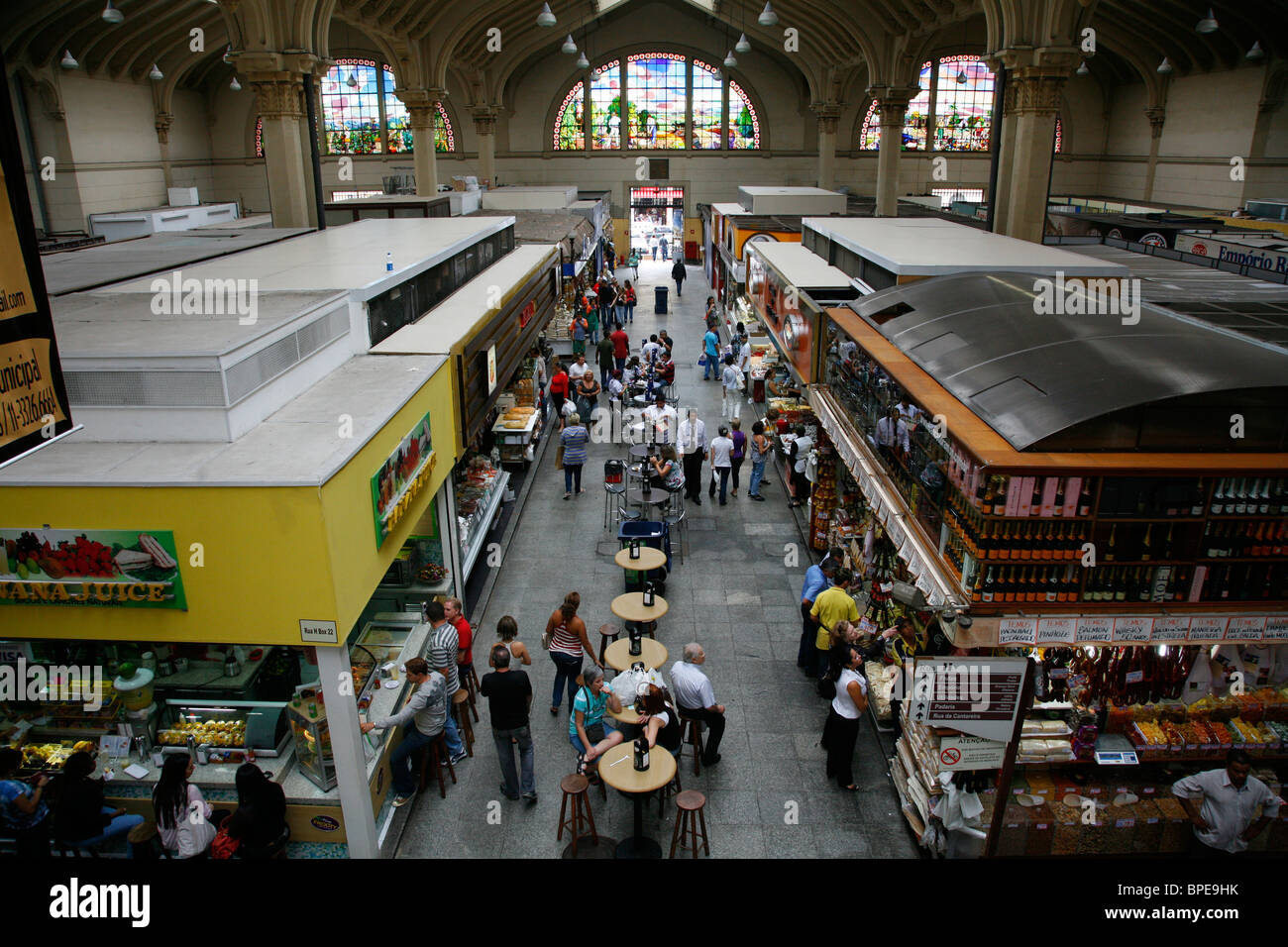 Marché Municipal, Sao Paulo, Brésil. Banque D'Images