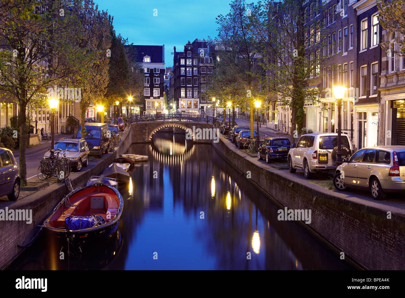 Quartier Jordaan à Amsterdam Banque D'Images