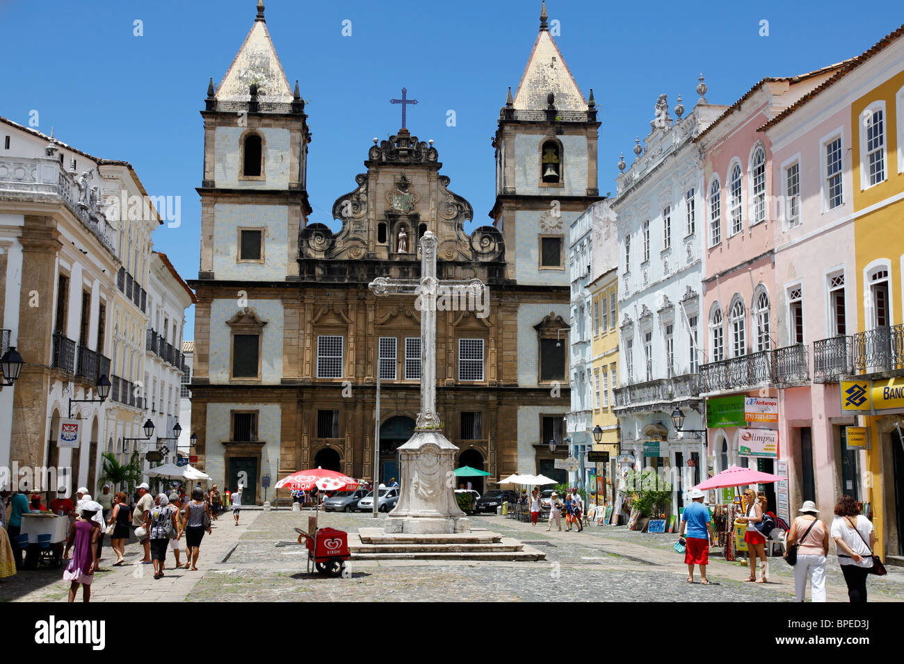 Igreja de Sao Francisco, Salvador, Bahia, Brésil. Banque D'Images