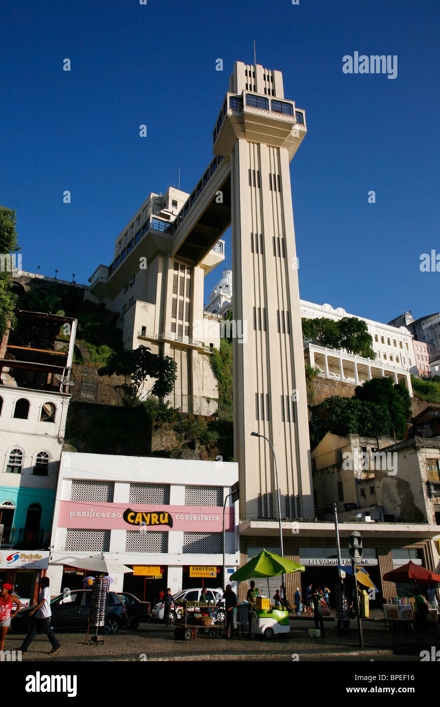 Elevador Lacerda, Salvador, Bahia, Brésil. Banque D'Images