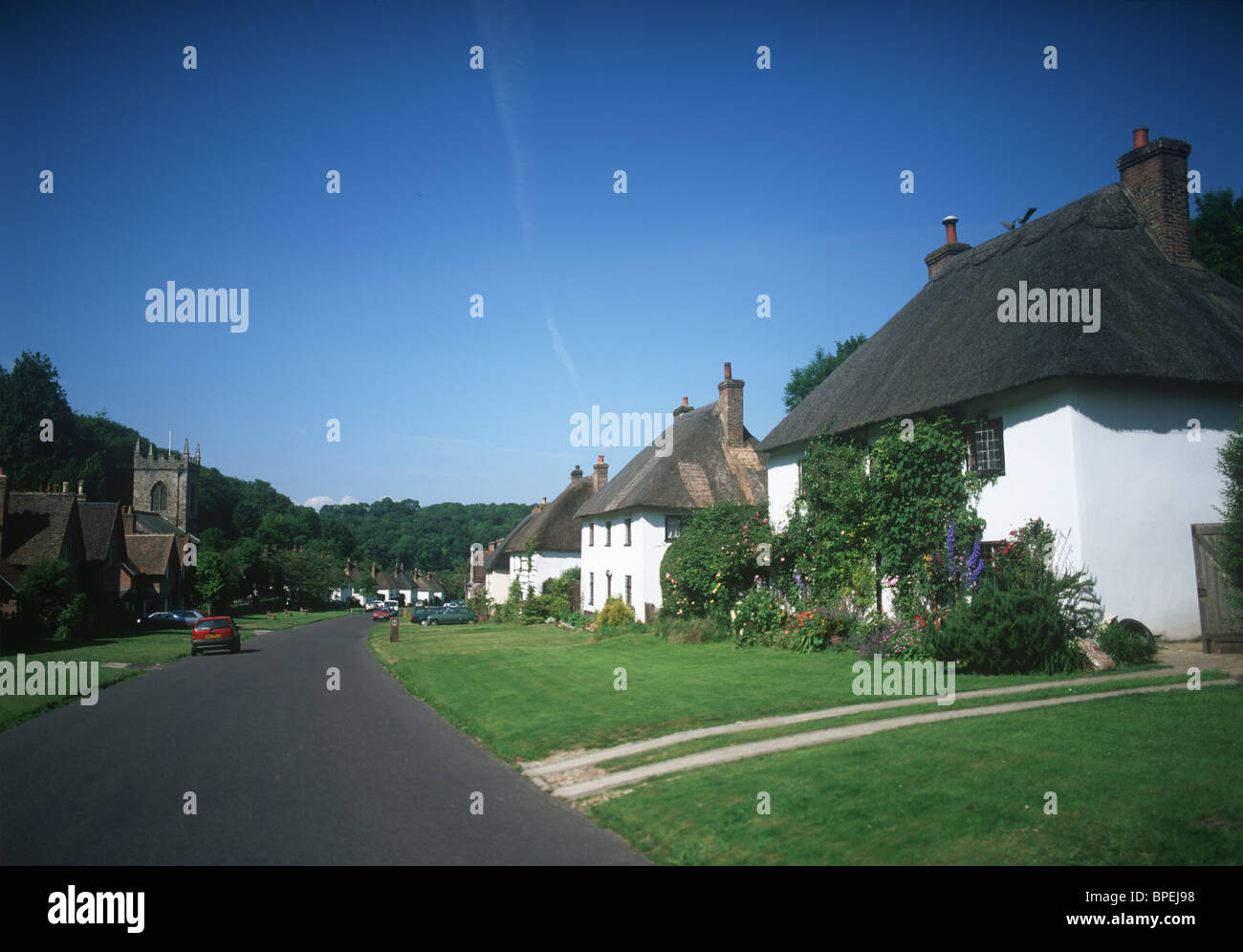 Milton Abbas, Dorset, UK Banque D'Images