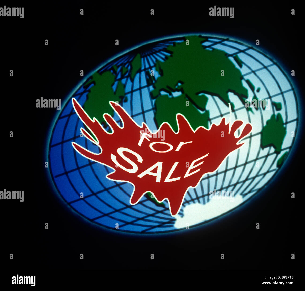 Illustration graphique planet globe Banque D'Images