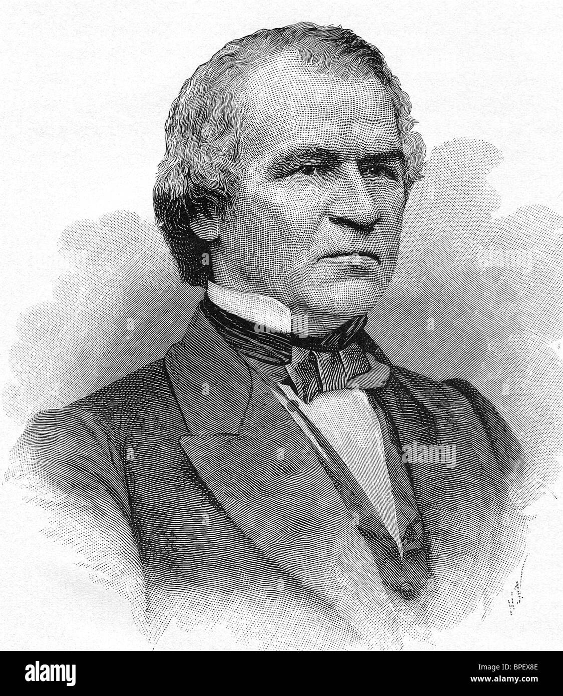 Andrew Johnson a servi comme Abraham Lincoln's vice-président au cours de la lecture de son second mandat. Banque D'Images