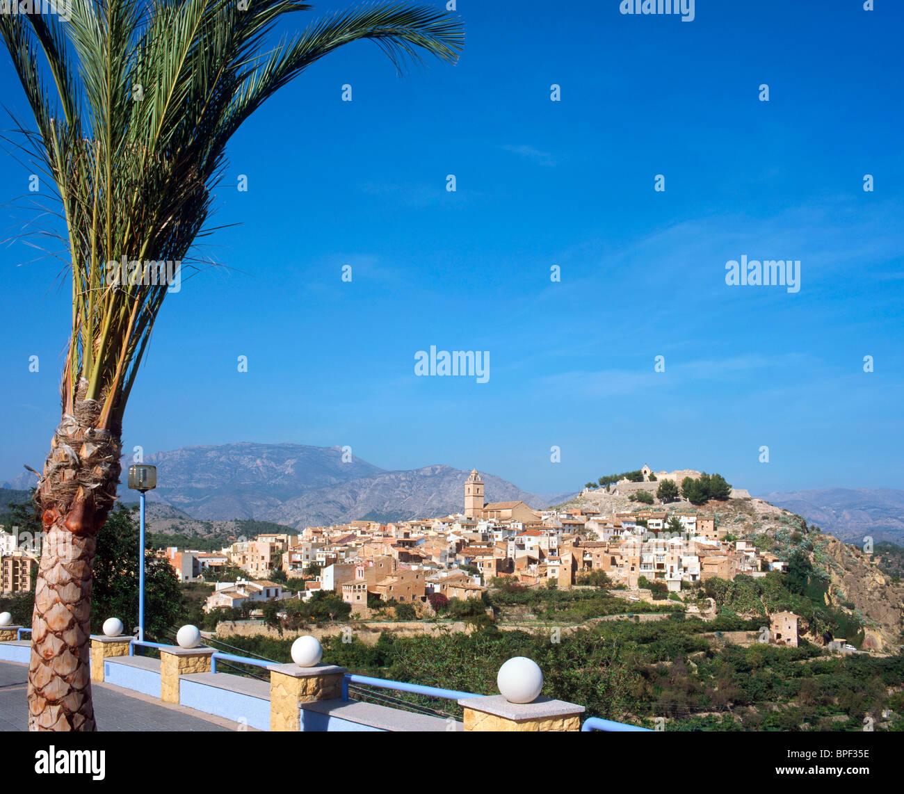 Village de montagne d''Alicante, Costa Blanca, Espagne Banque D'Images