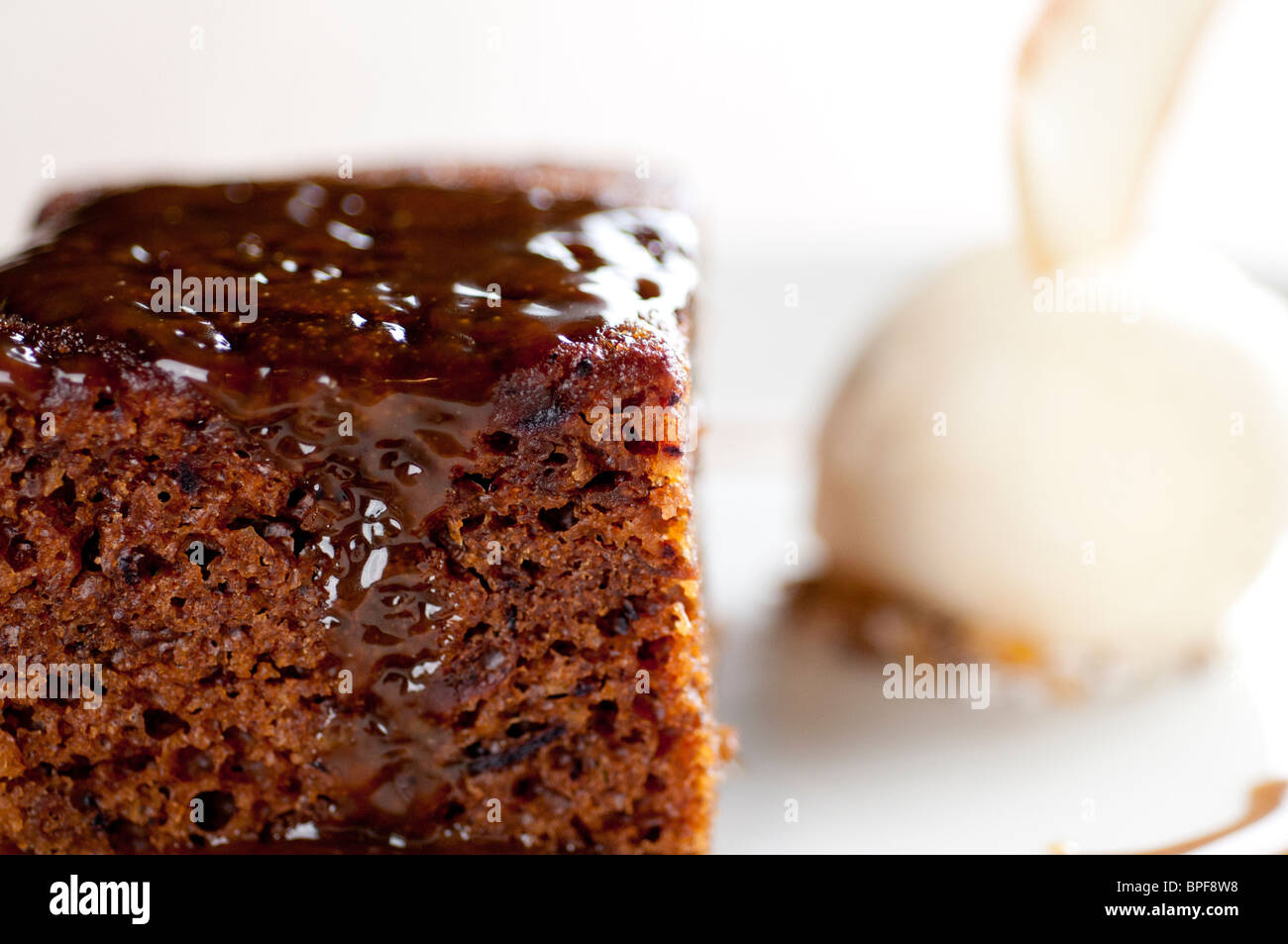 Pub Anglais traditionnel de l'alimentation - au caramel Banque D'Images