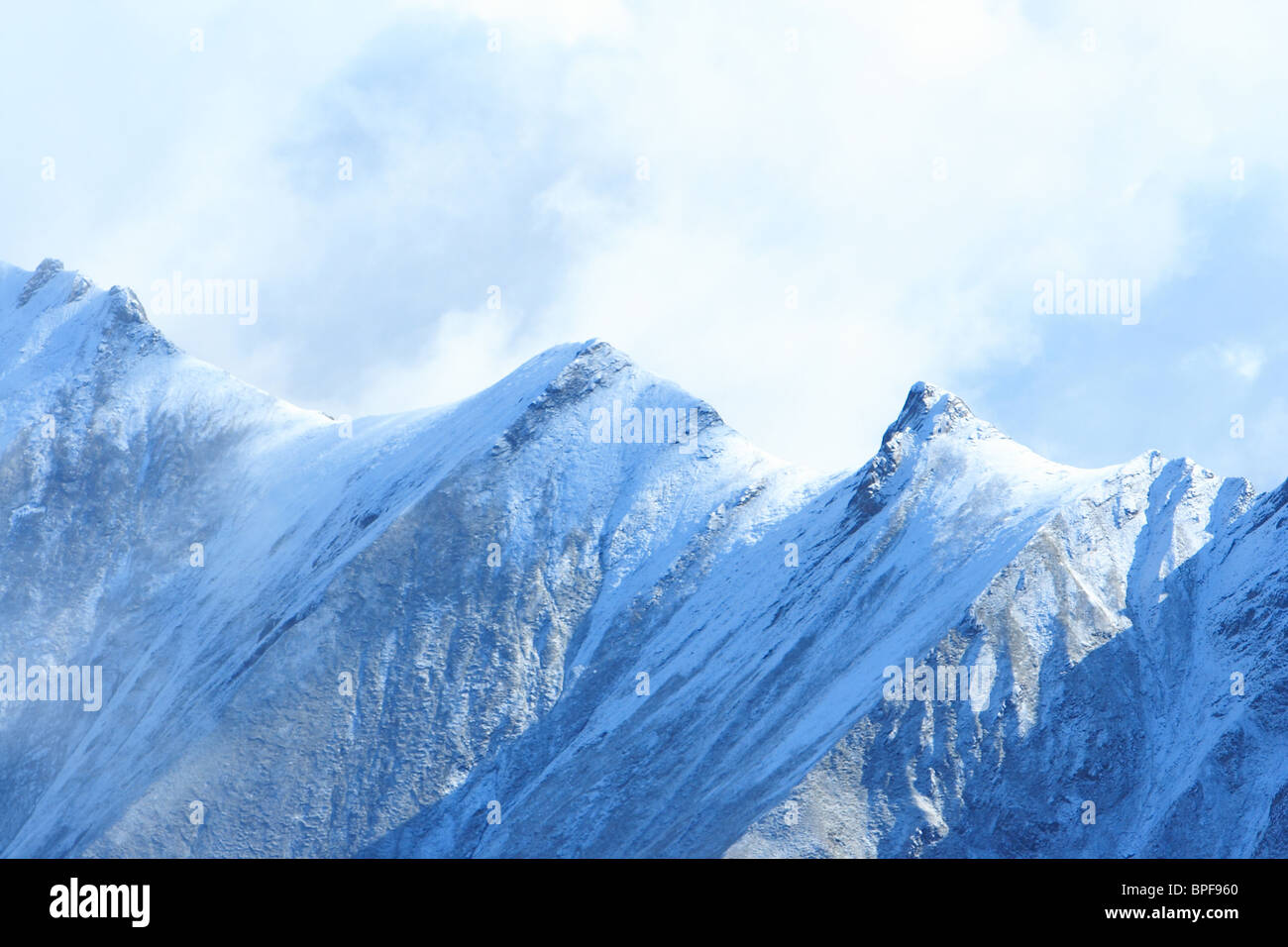 Matin Bleu Alpes Autriche Banque D'Images