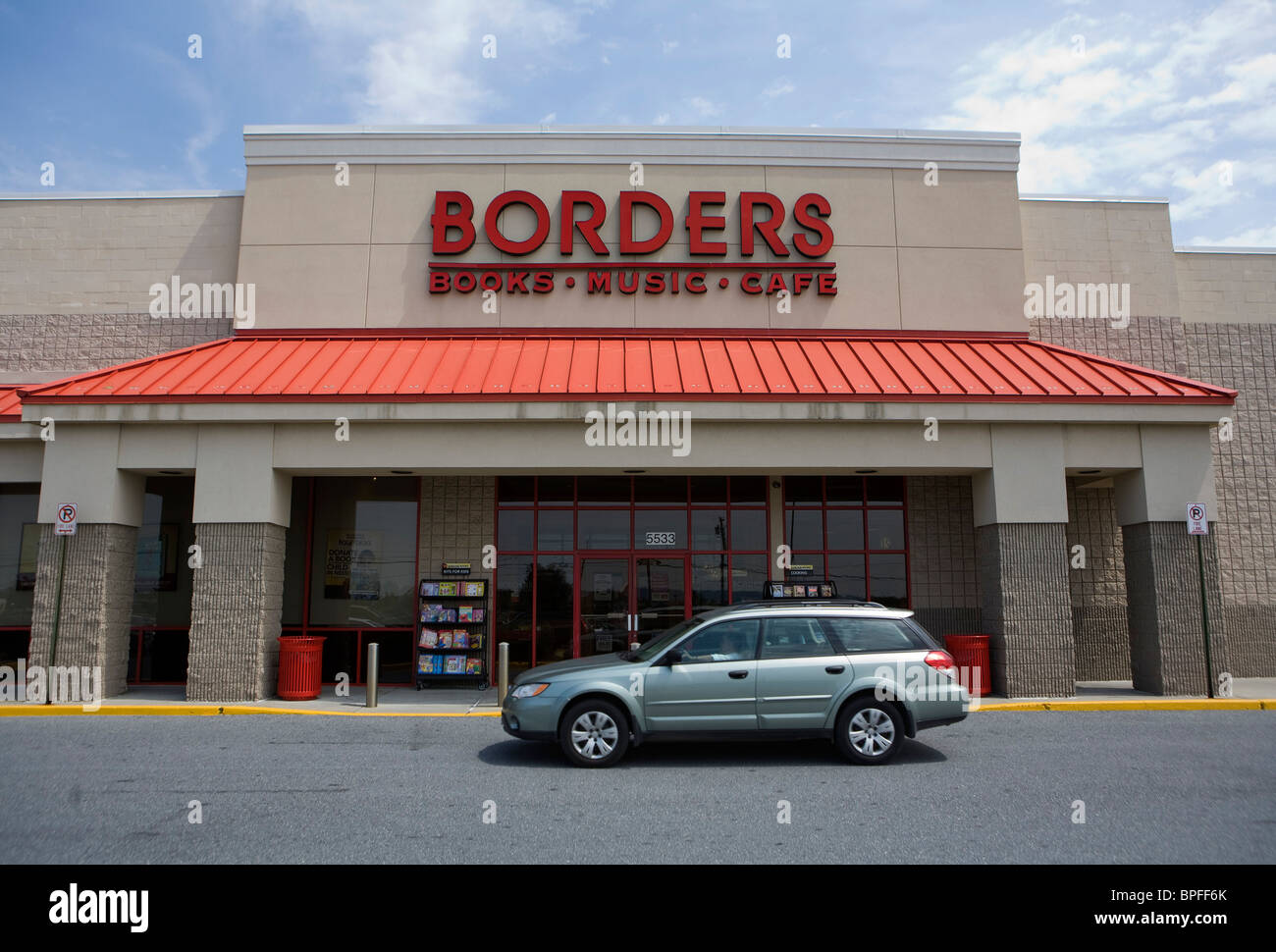 Un Borders Books store dans la banlieue de Beijing. Banque D'Images