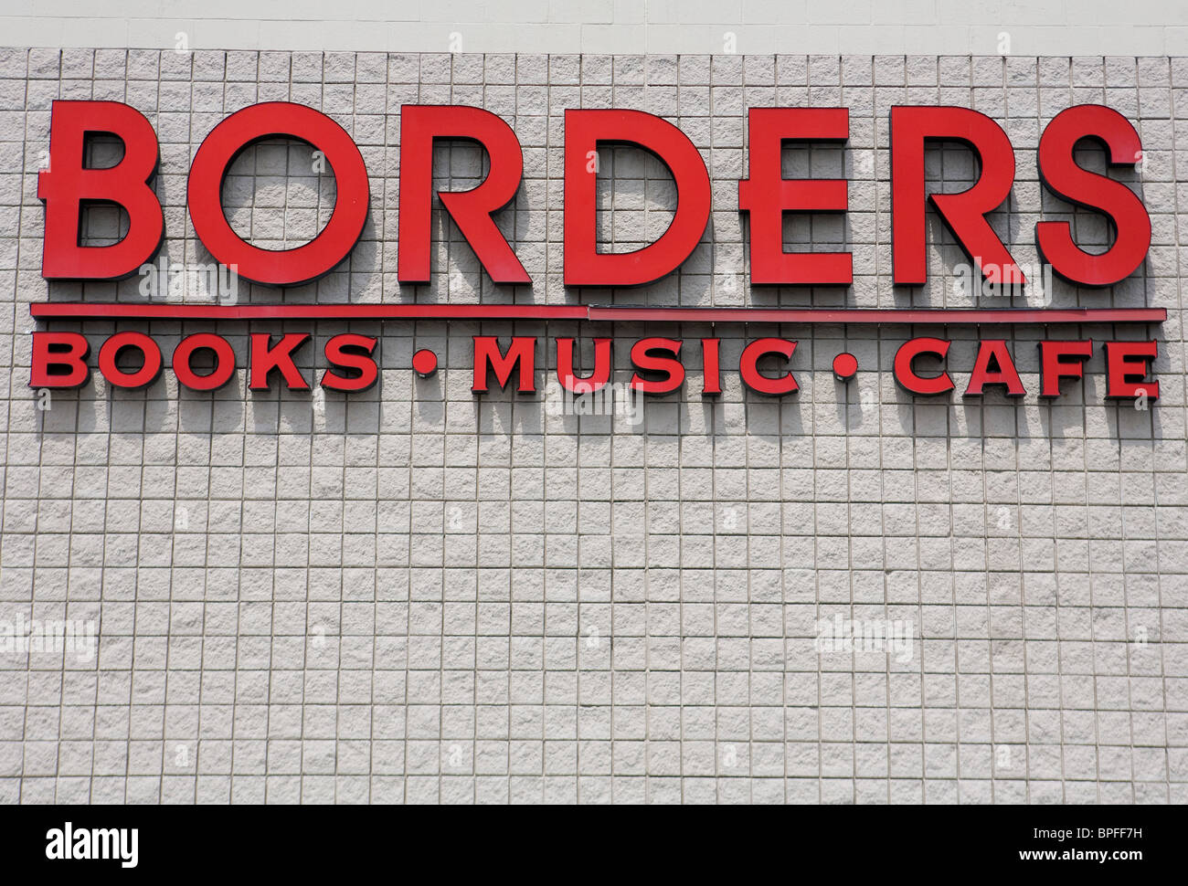 Un Borders Books store dans la banlieue de Beijing. Banque D'Images