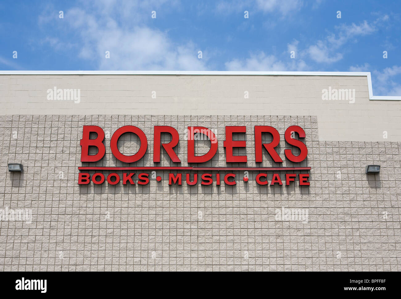 Un Borders Books store dans la banlieue de Beijing. Banque D'Images