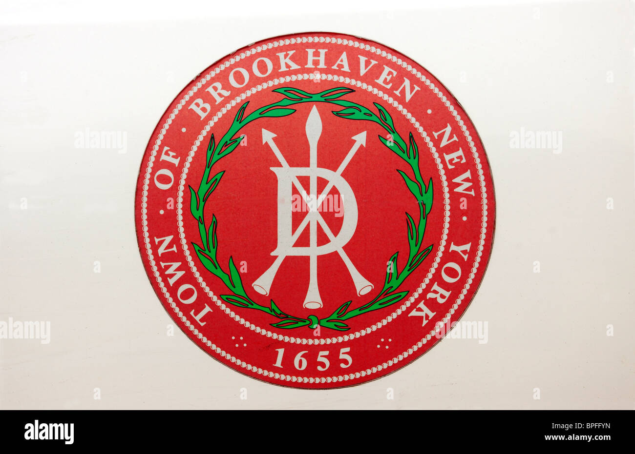 Sceau officiel de la ville de Brookhaven dans le comté de Suffolk Long