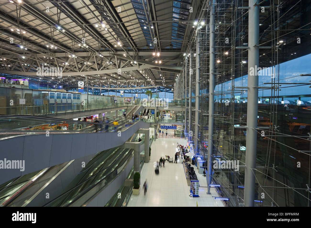 L'aéroport de Suvarnabhumi, à Bangkok, Thaïlande, Asie du Sud-Est Banque D'Images