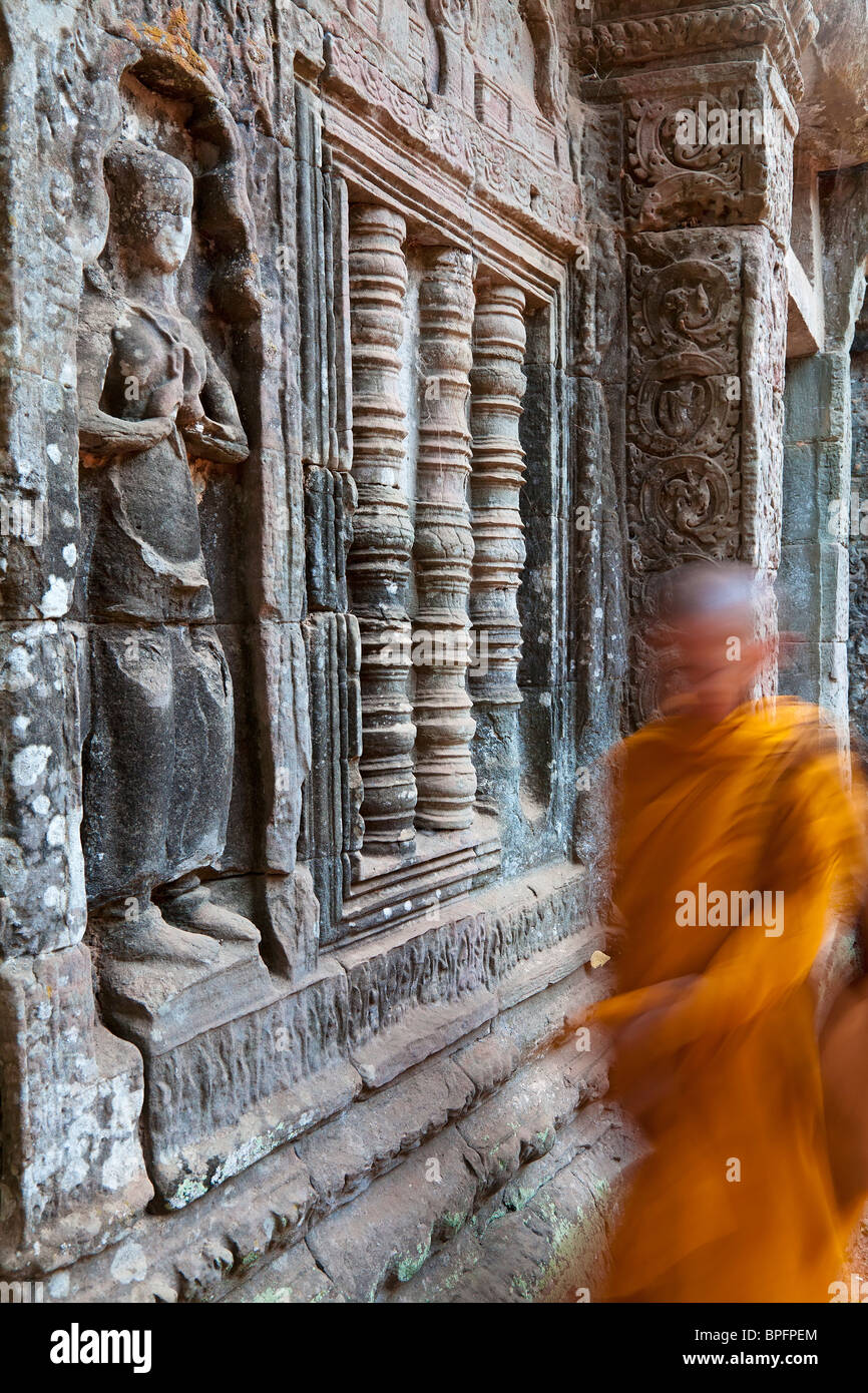 Ta Phrohm, temple Angkor Wat, Siem Reap, Cambodge Banque D'Images