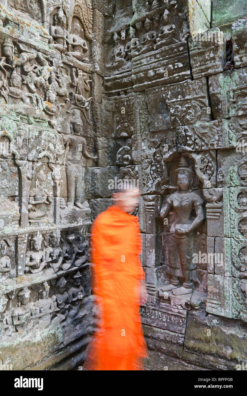 Ta Phrohm, temple Angkor Wat, Siem Reap, Cambodge Banque D'Images
