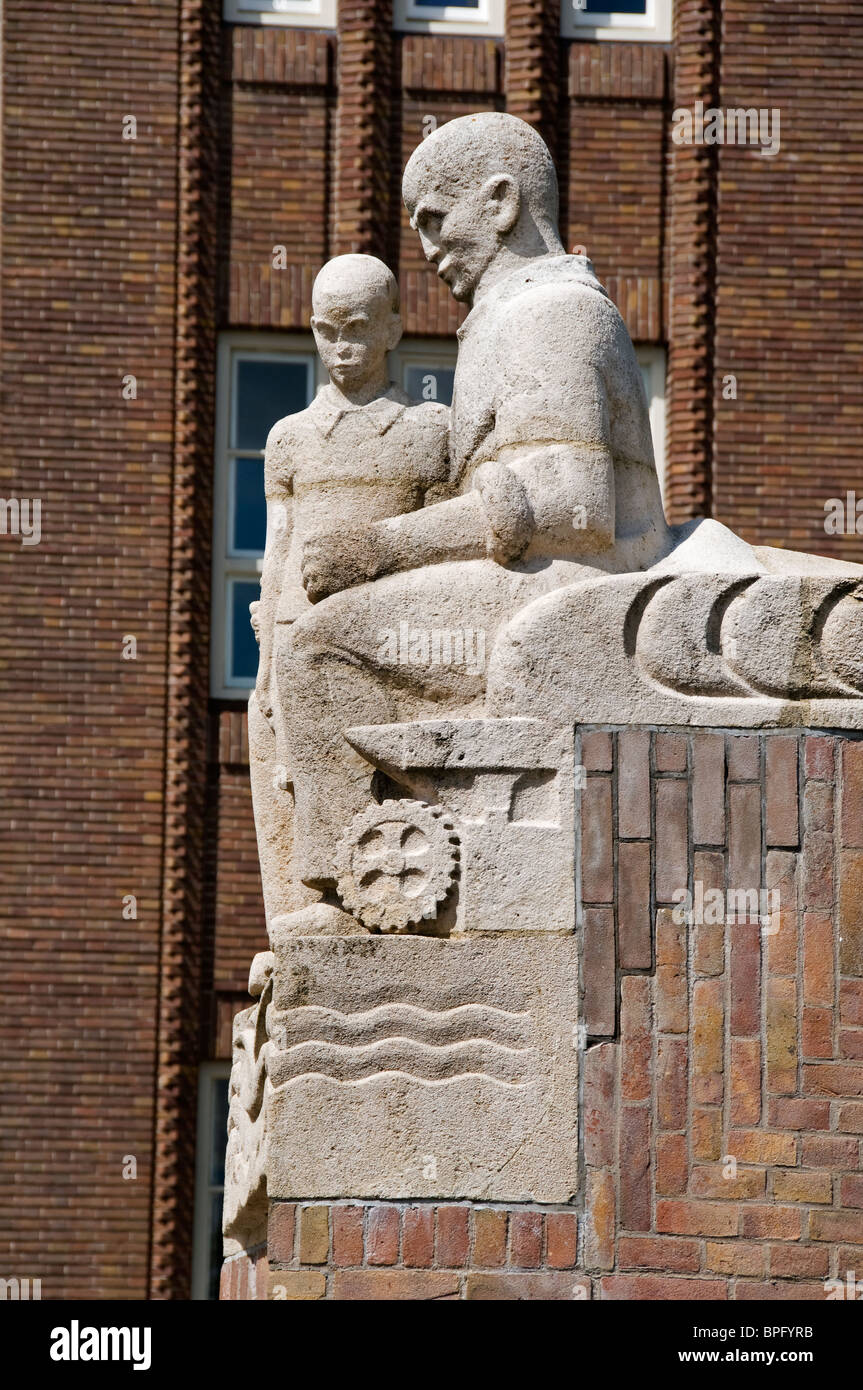 Het Amsterdams Lyceum Valeriusplein Oud Zuid Amsterdam Pays-Bas École élèves étudiant Banque D'Images