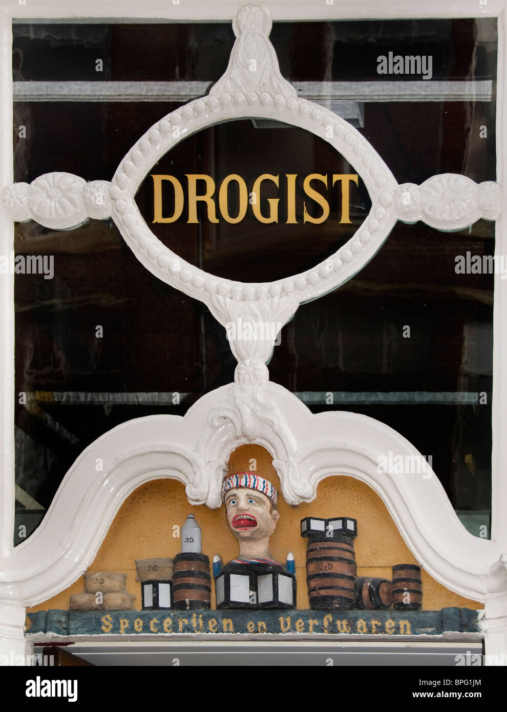 Zwolle Pays-Bas Overijssel ville historique ville pharmacy Banque D'Images