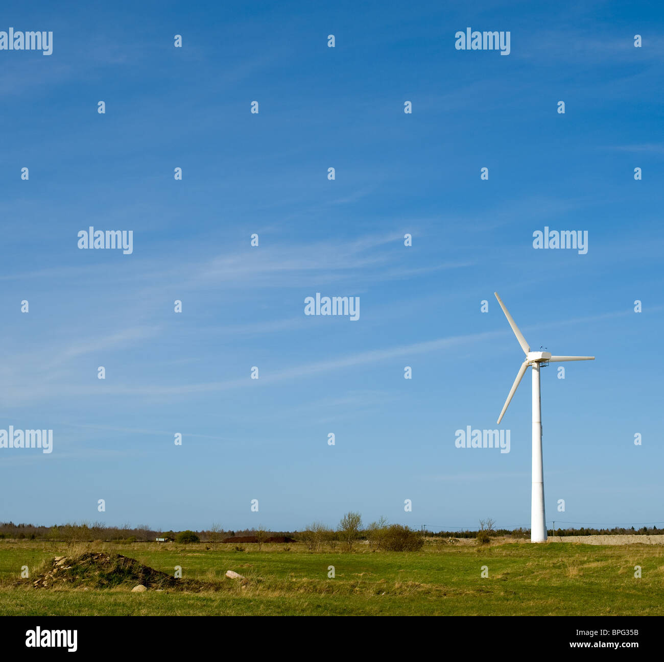 L'avenir de l'énergie éolienne - générateur d'électricité Banque D'Images