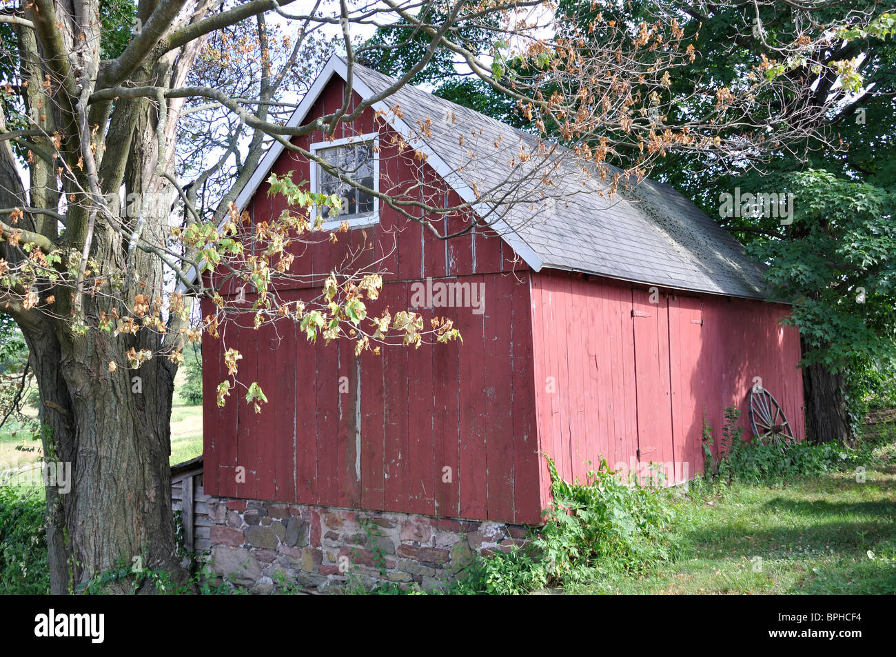 Ferme en Nouvelle Angleterre, New York, USA Banque D'Images