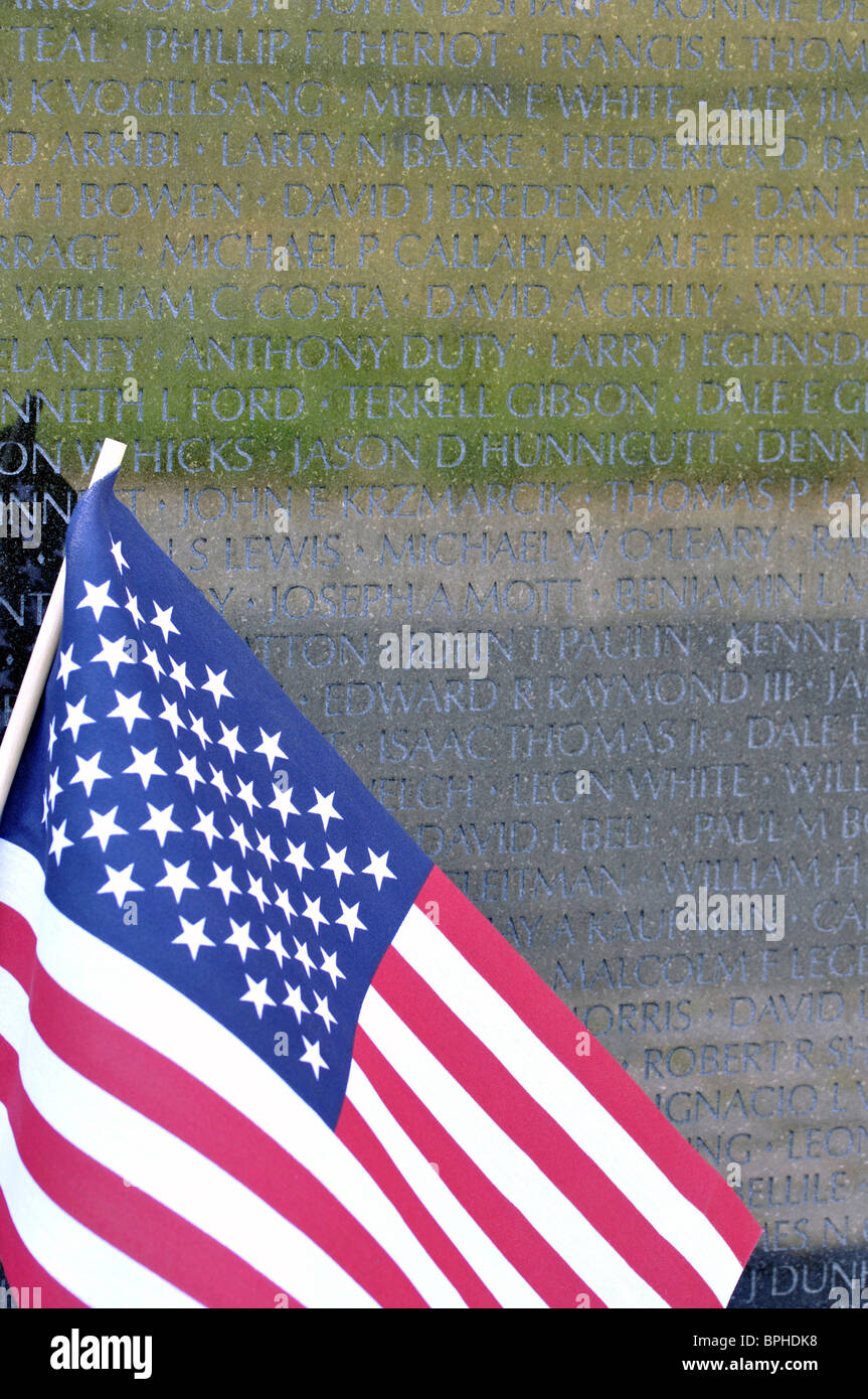 La Vietnam Veterans Memorial, Washington DC, USA Banque D'Images