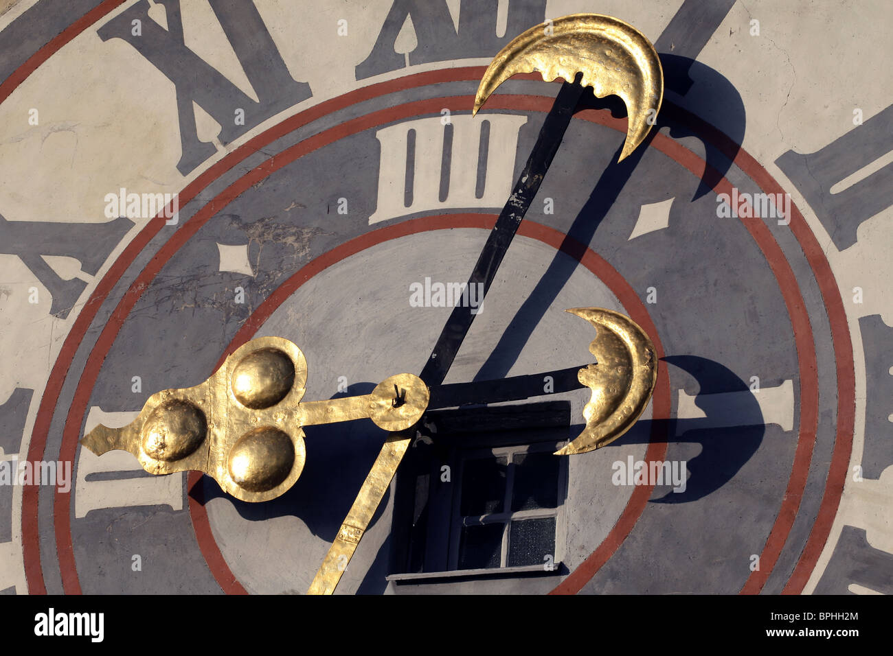 Tour de l'horloge Uhrturm, Schloßberg, Graz, en Styrie, Autriche Banque D'Images