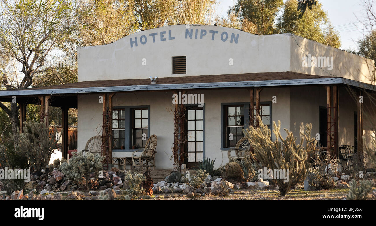 Hôtel Nipton, dans le désert de Mojave à Nipton CA Banque D'Images