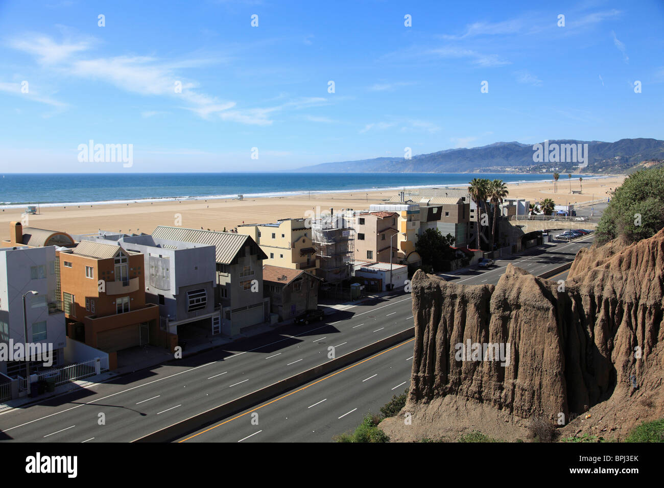 Autoroute de la côte pacifique, Santa Monica, Los Angeles, Californie, États-Unis d'Amérique, Amérique du Nord Banque D'Images