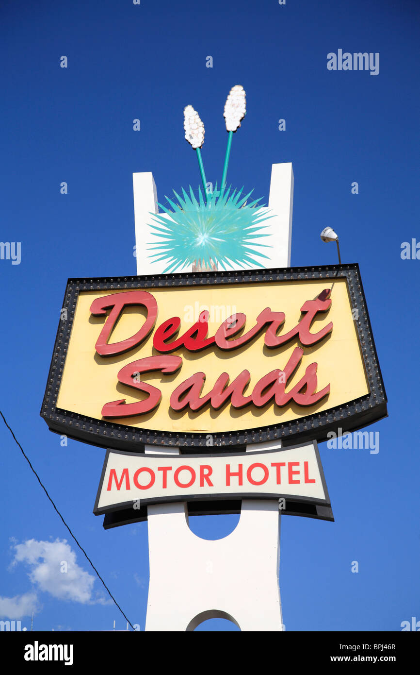 Desert Sands Motel, Route 66, Albuquerque, New Mexico, USA Banque D'Images