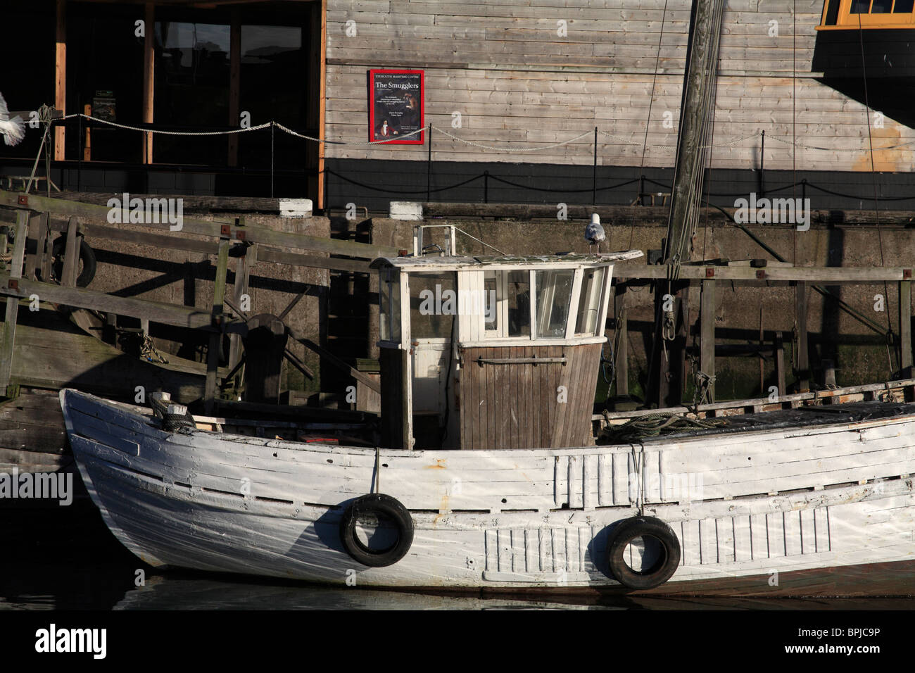 Le port dans le port de Scotish Eyemouth. Banque D'Images