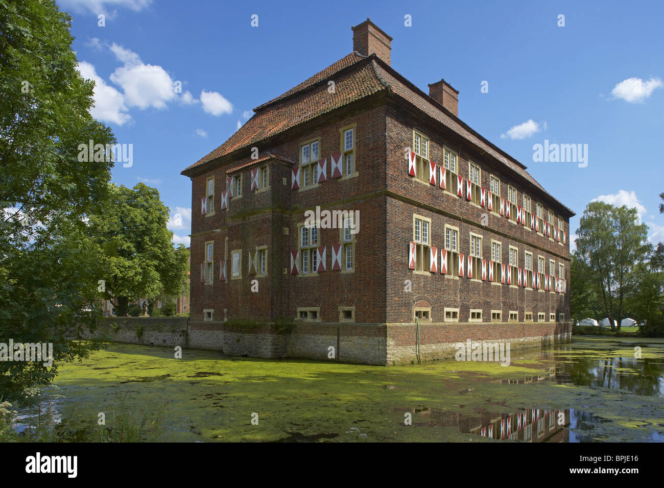 Ancien château Oberwerries (17ème siècle), Euskirchen, Ruhr, Nordrhein-Westfalen, Germany, Europe Banque D'Images