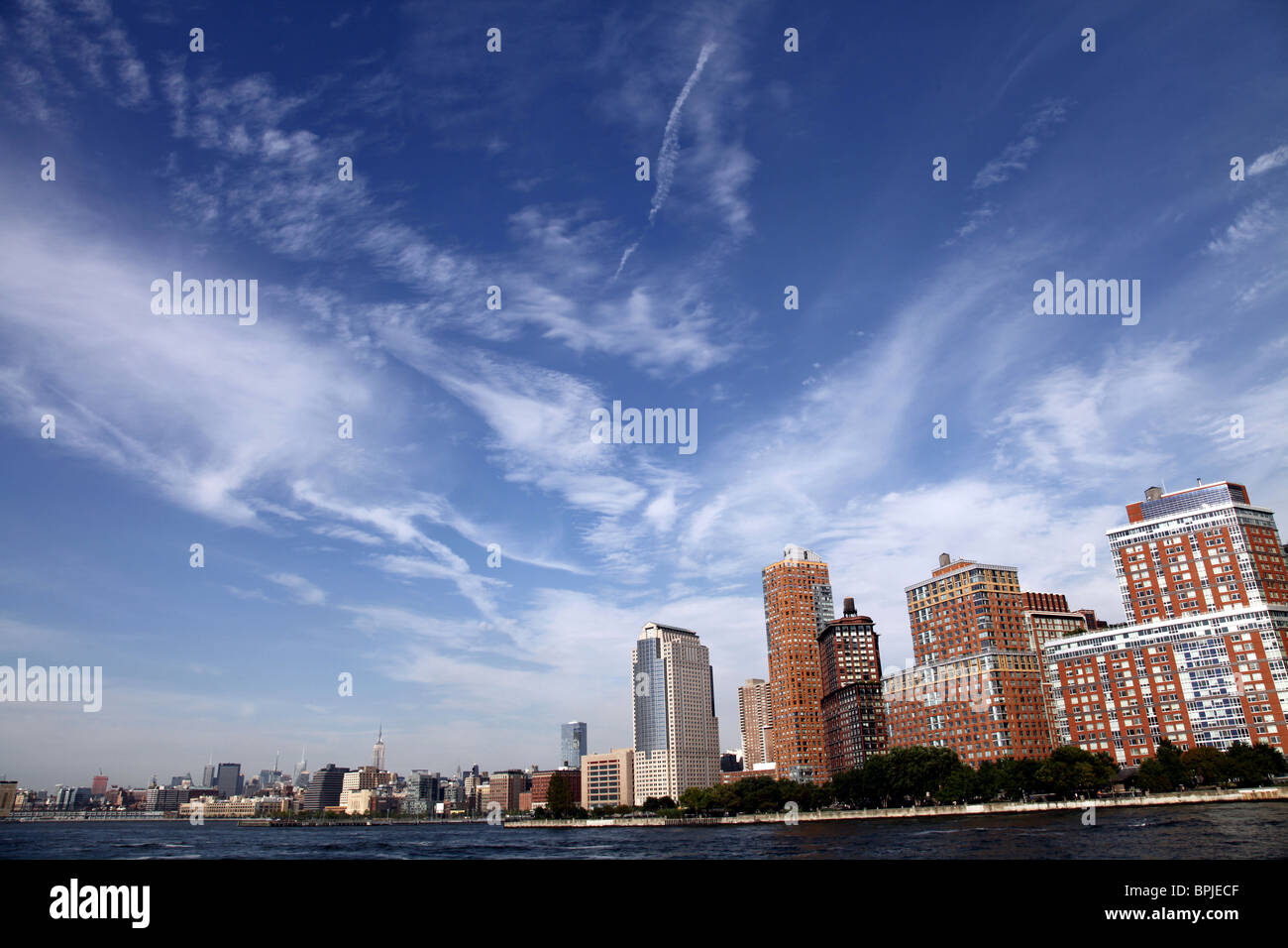 Manhattan Skyline. New York. Nord Banque D'Images
