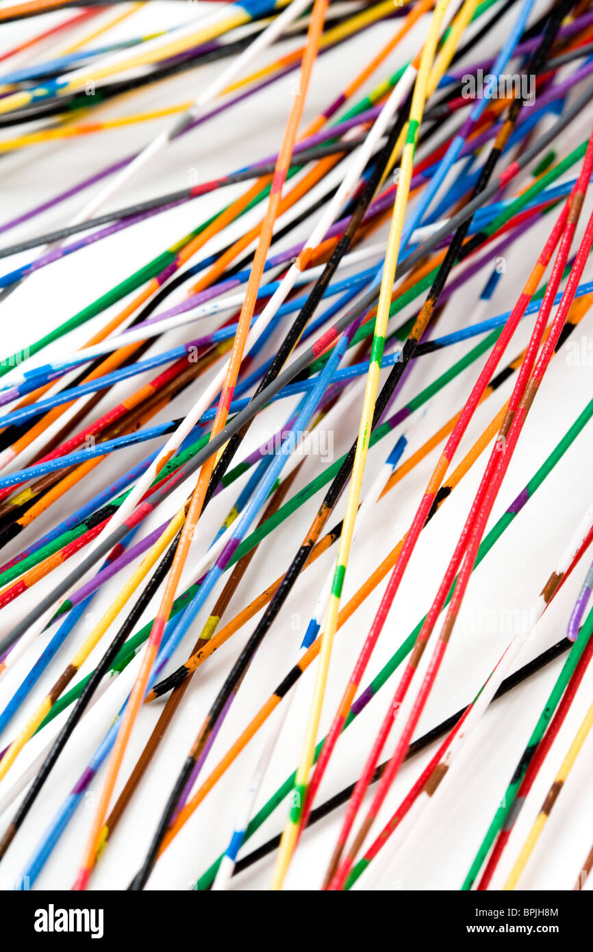 Câble coloré, Concept de communication, d'une ligne de données Banque D'Images
