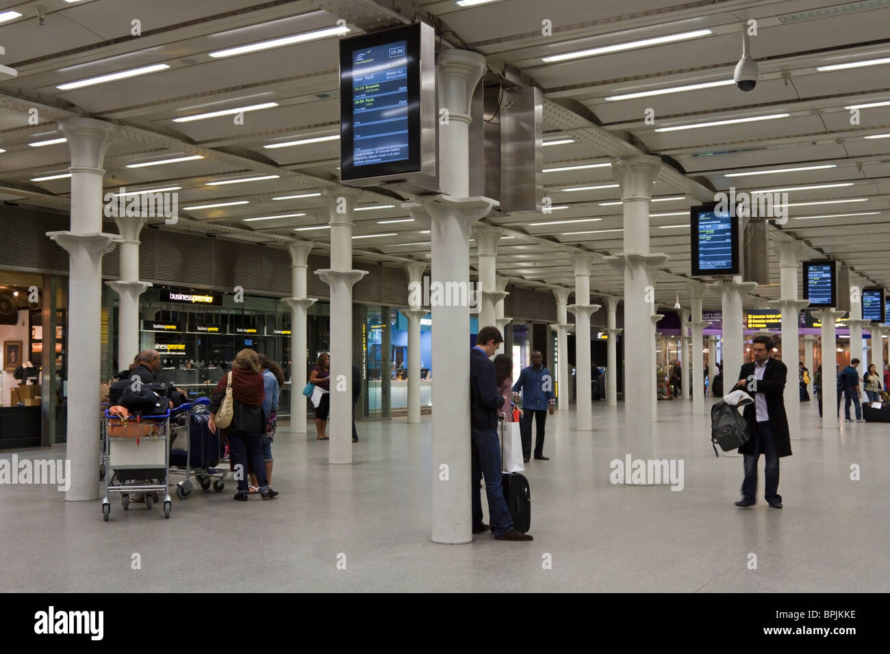 La gare internationale de St Pancras - Londres Banque D'Images