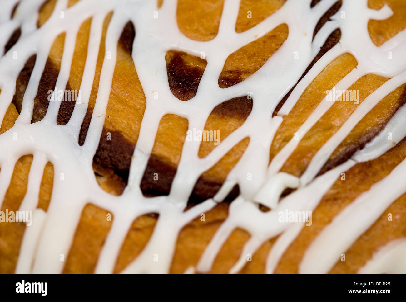 Tastykake cannelle glacée danois. Banque D'Images