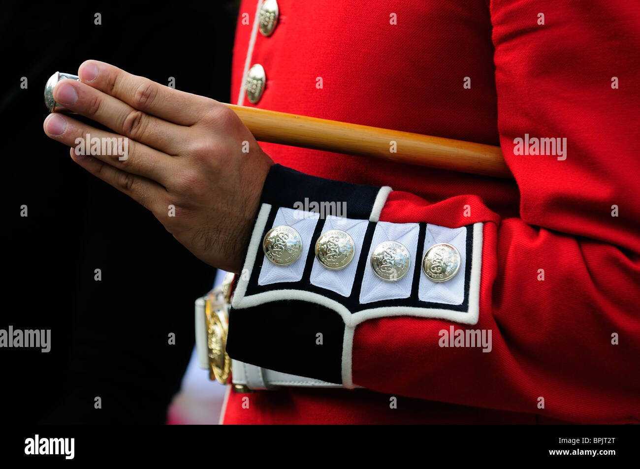 Close Up Detail d'un gouverneur général des officiers de la Garde côtière canadienne pied uniforme sur la Colline du Parlement, Ottawa, Canada Banque D'Images