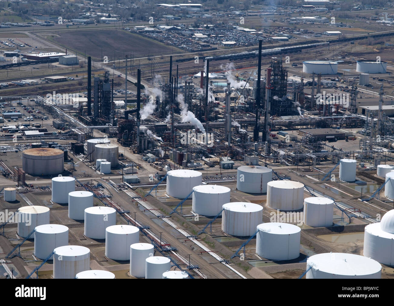L'huile de cuisson située dans le midwest des États-Unis. Banque D'Images