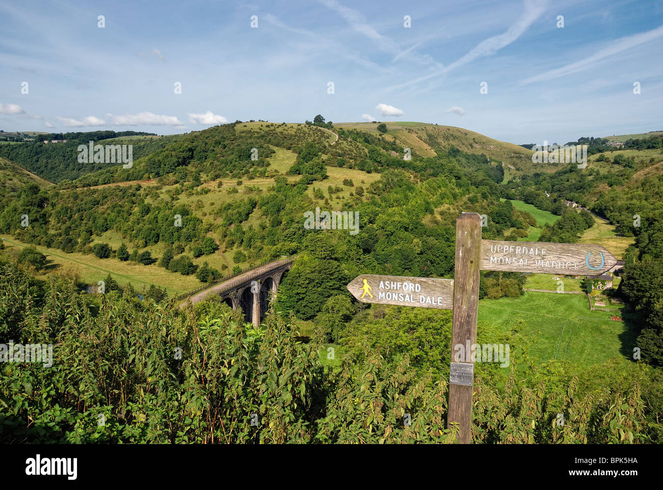 Dale Monsal Derbyshire england UK Banque D'Images