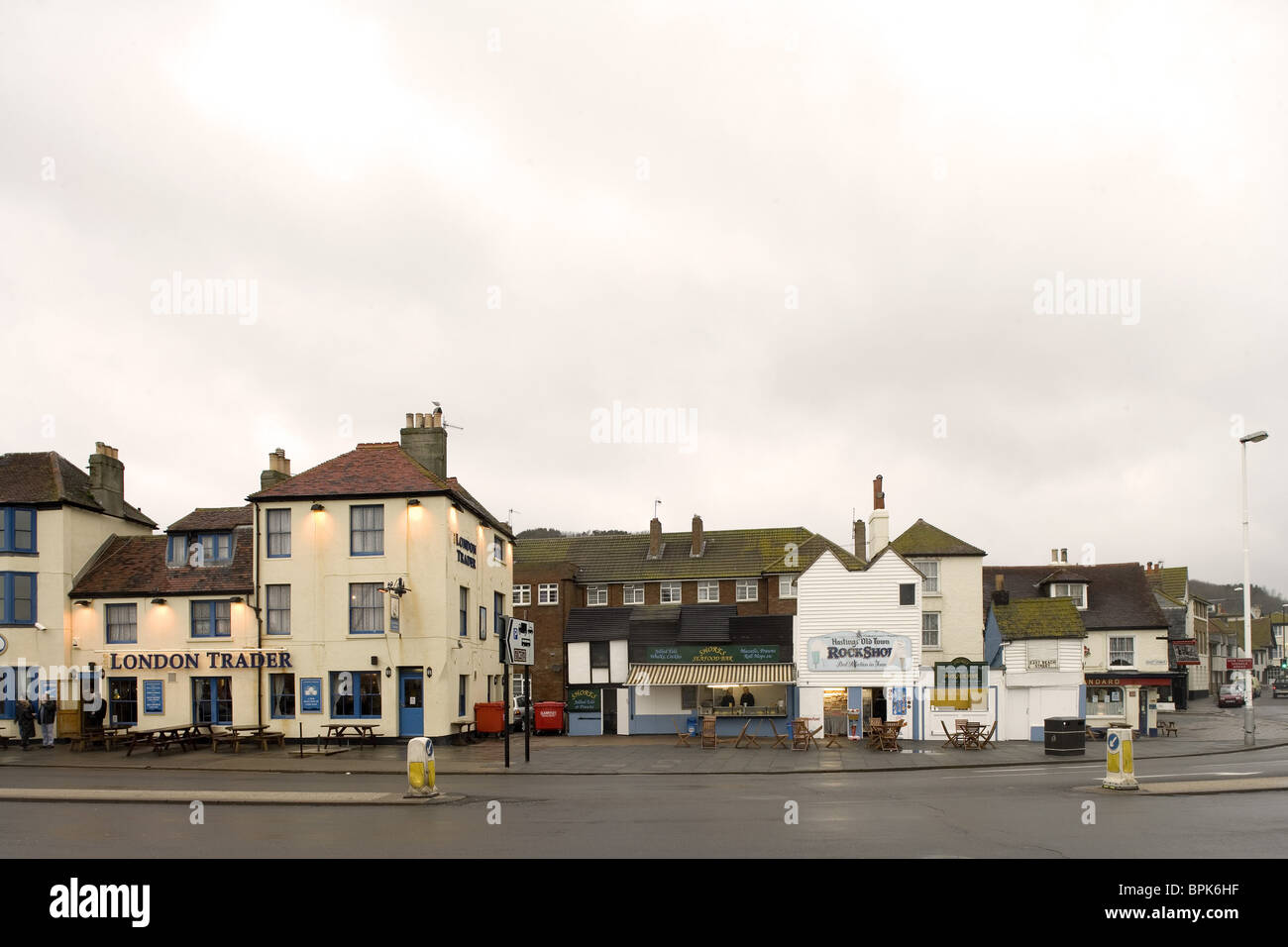 Scène de rue à Hastings, East Sussex, Angleterre, Grande-Bretagne, Europe Banque D'Images