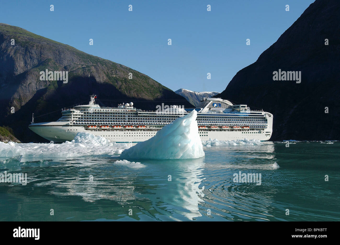 Sapphire Princess, Tracey Arm, Alaska, United States Banque D'Images