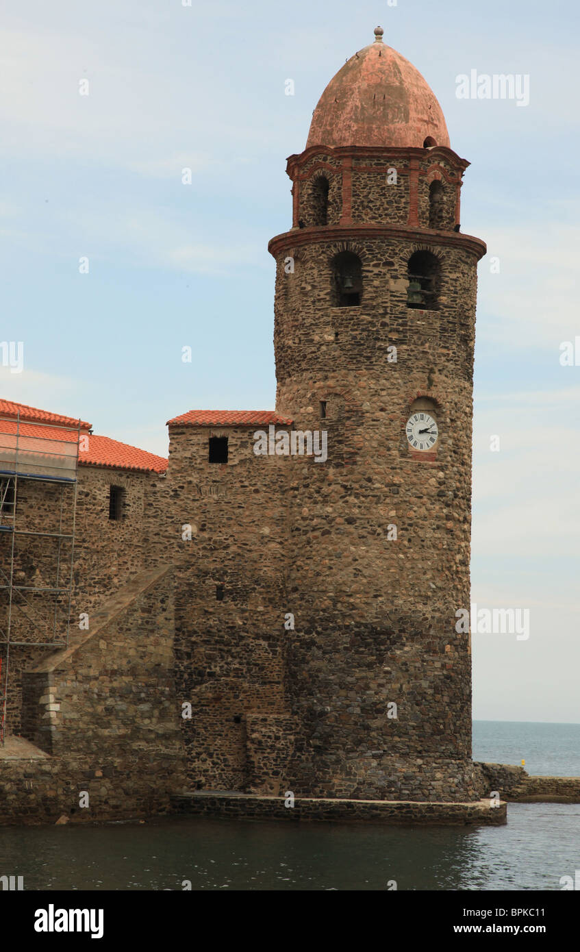 Port de Collioure, France Banque D'Images
