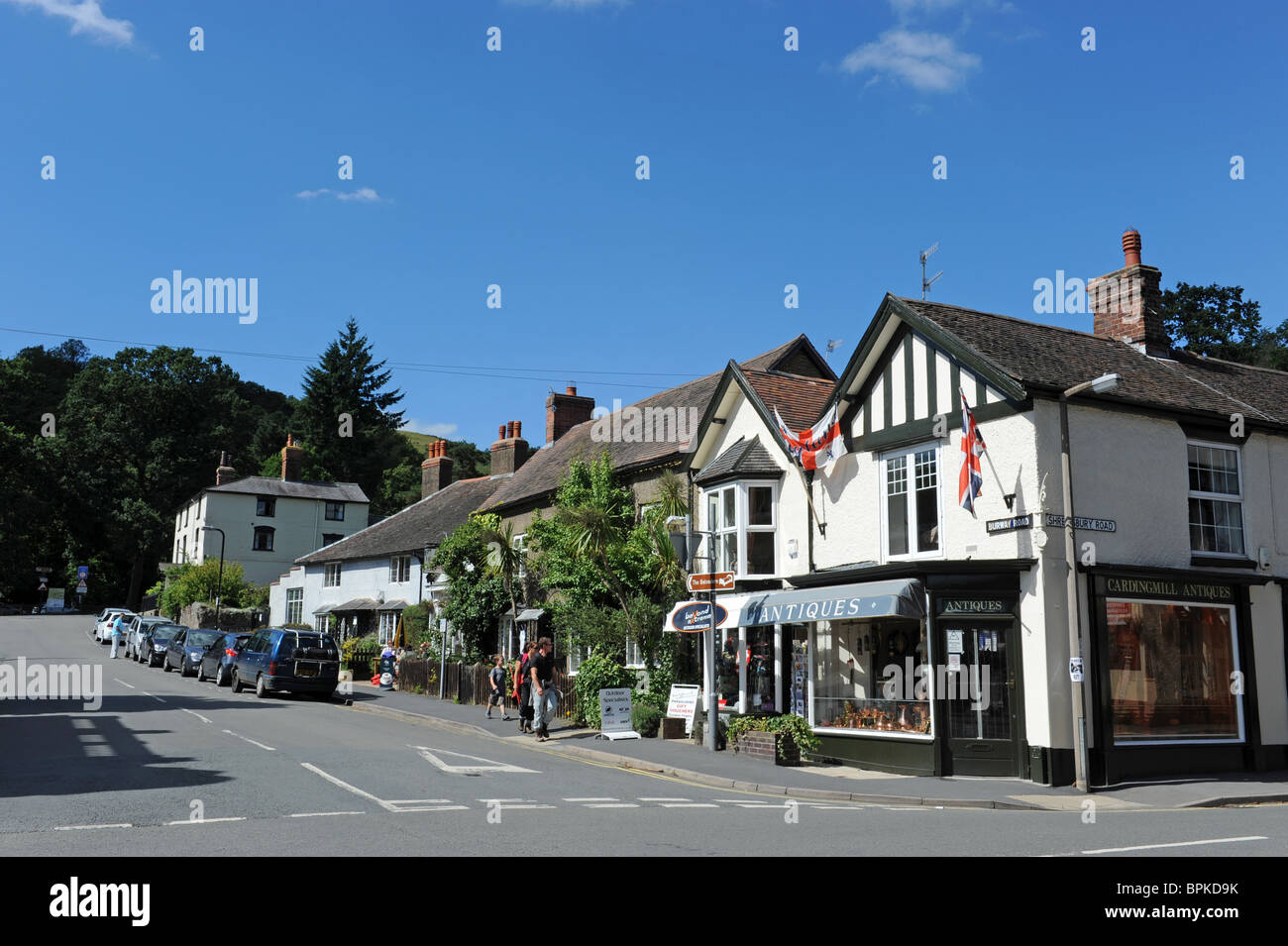 Church Stretton dans South Shropshire England Uk Banque D'Images