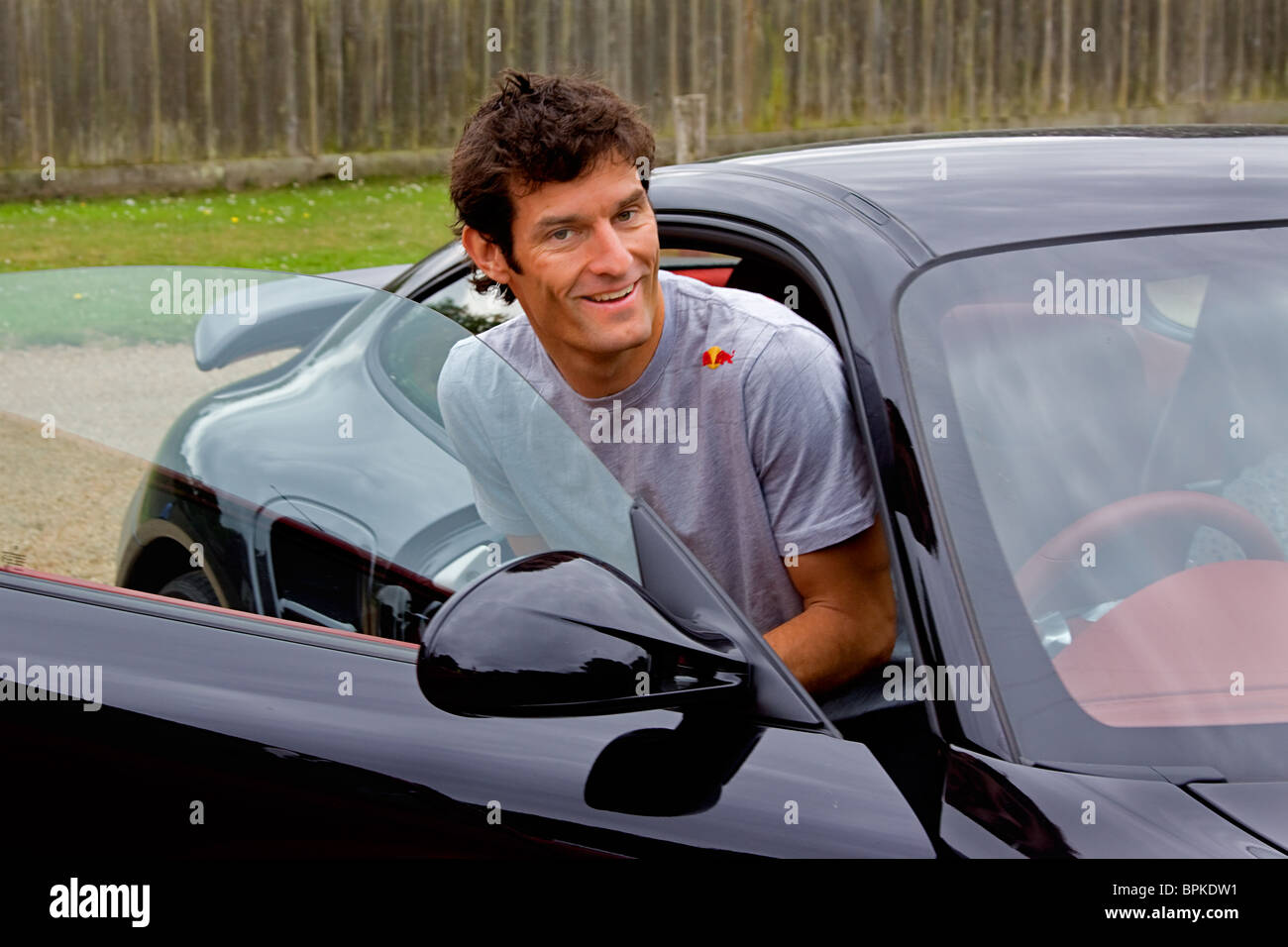 Mark Webber F1 Formule un pilote de course. Banque D'Images