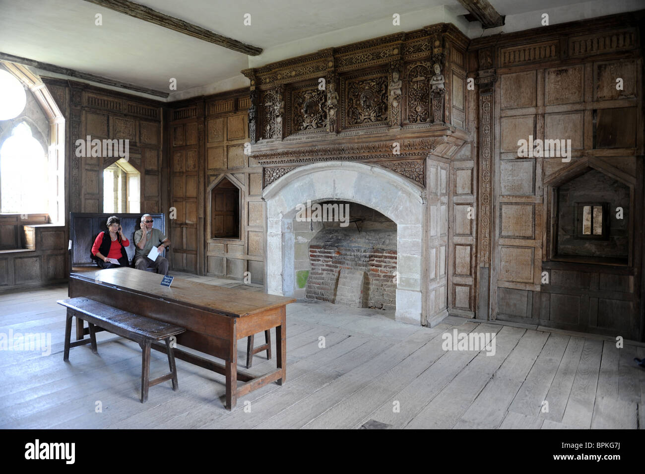 Stokesay Castle dans South Shropshire Banque D'Images