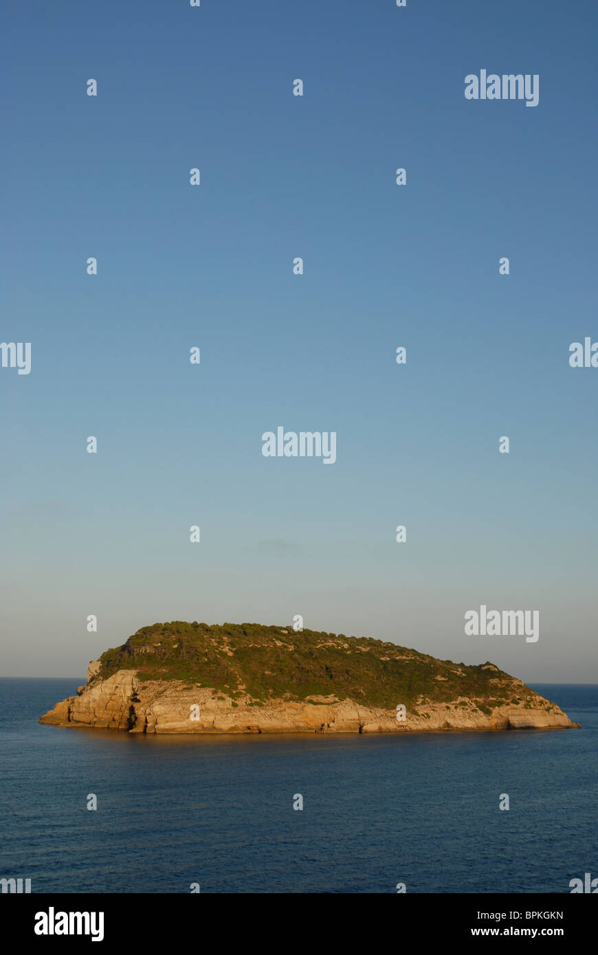 L'île de Portichol / Portixol, Javea / Xabia, Province d'Alicante, Communauté autonome de Valence, Espagne Banque D'Images