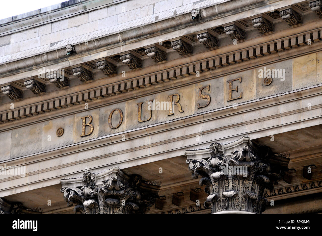 Bourse de Paris, France Banque D'Images