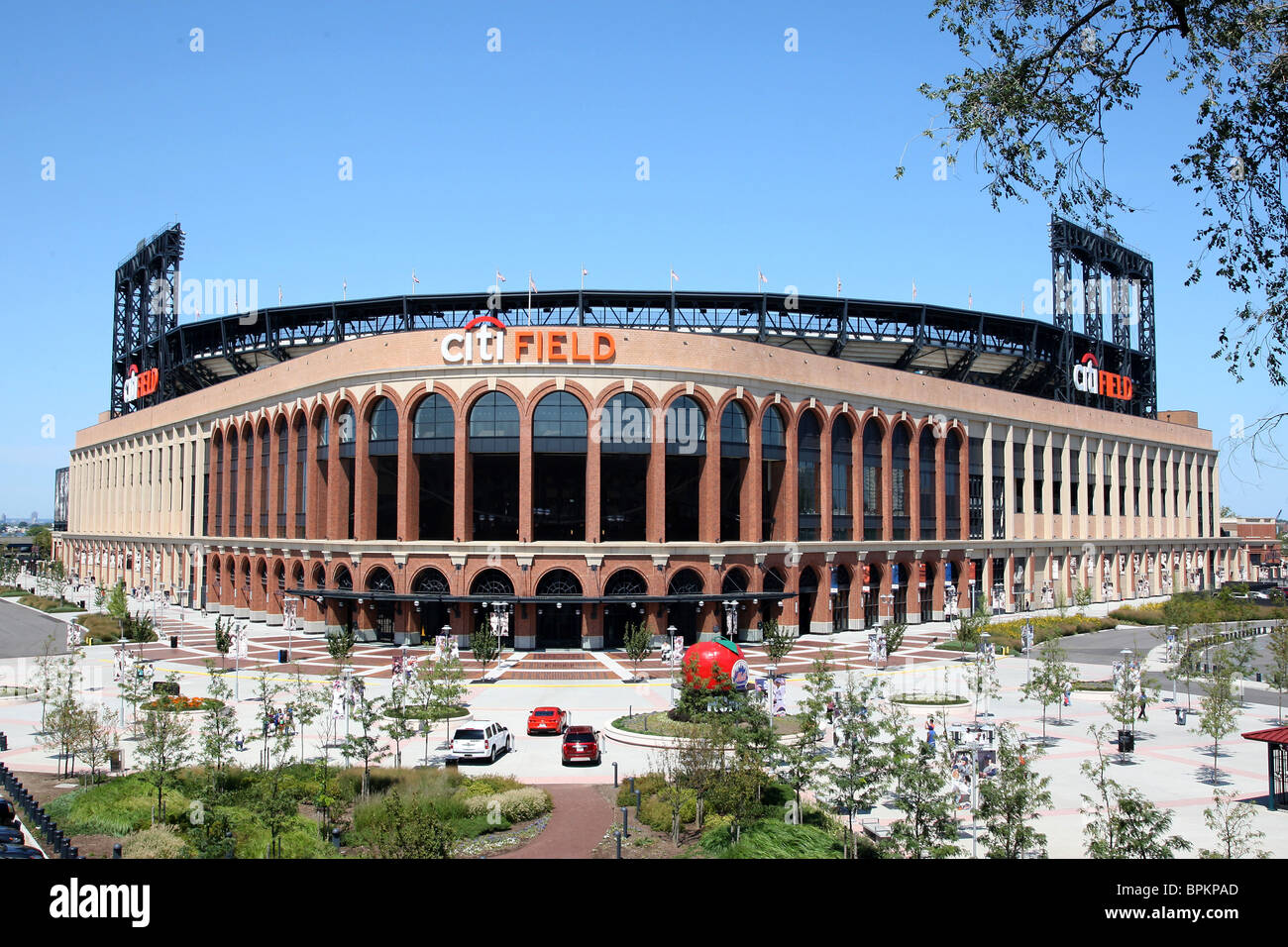 Citi Field Stadium dans le Queens, New York, accueil de l'équipe de baseball des Mets, achevée en 2009 en remplacement de Shea Stadium. Banque D'Images