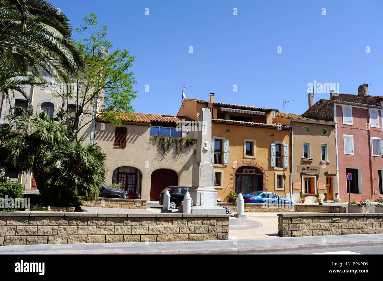 War Memorial à Leucate Village,Aude,France Banque D'Images