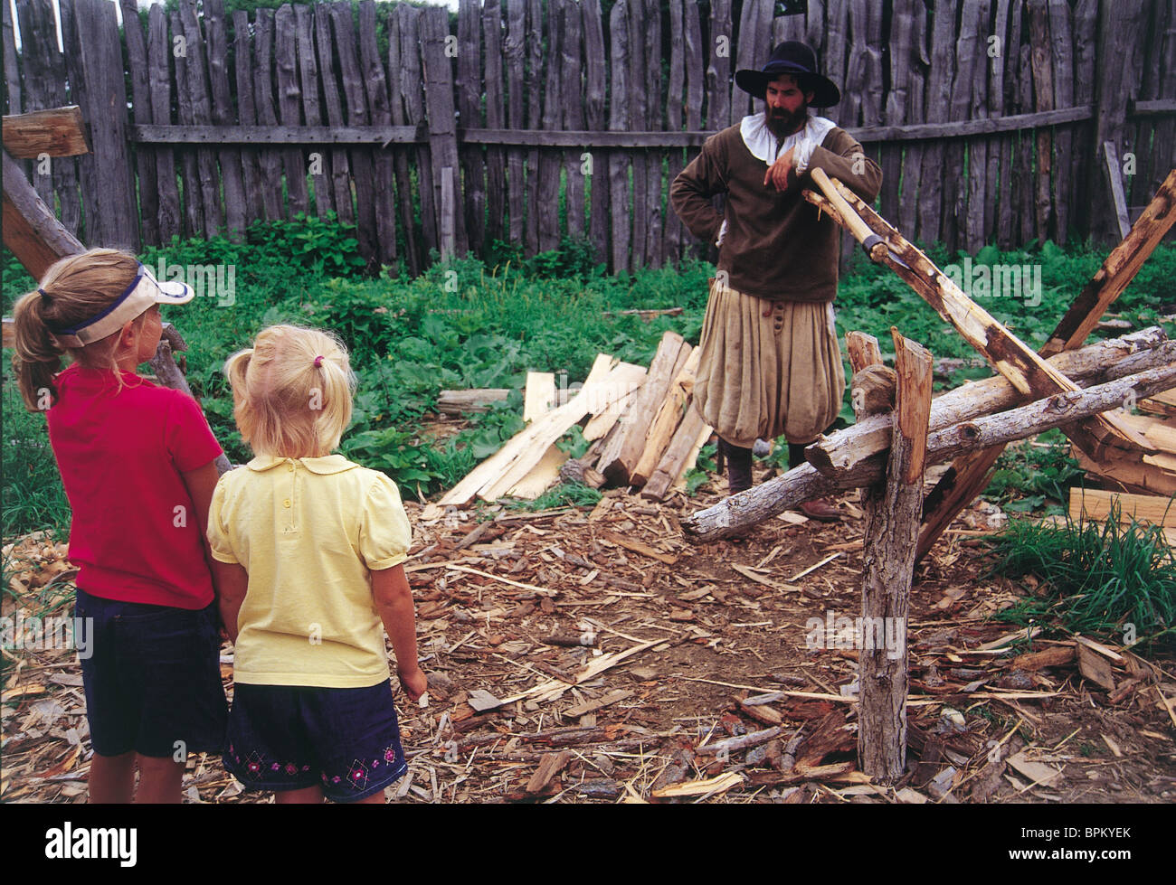 Plimoth Plantation, Massachusetts, USA Banque D'Images