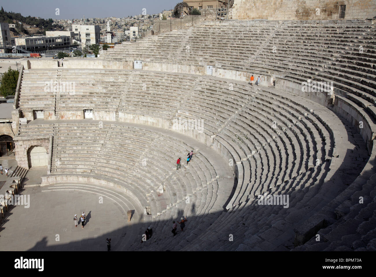 Le théâtre romain d'Amman, Jordanie Banque D'Images