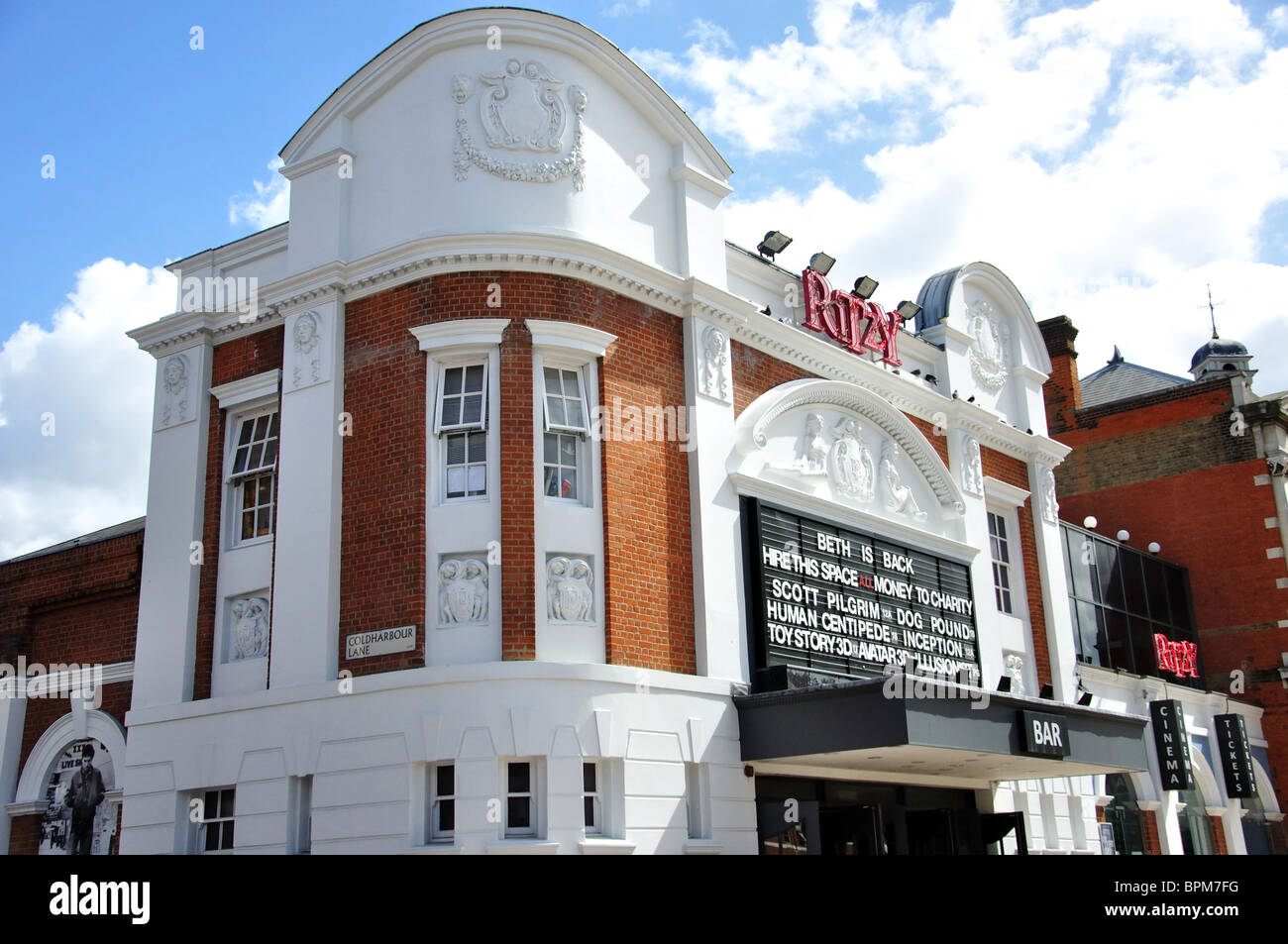 Le Ritzy Cinema, Brixton, Ovale Coldharbor Lane, Brixton, London Borough of Lambeth, Greater London, Angleterre, Royaume-Uni Banque D'Images